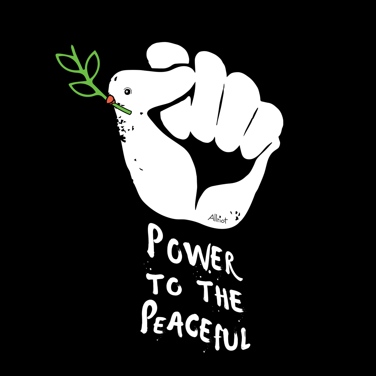 power-peaceful-black