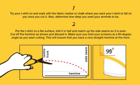 Dont Throw That Tee Away Learn How To Cut A T Shirt Into A Loose Tank Top Now - 5m9zyrc