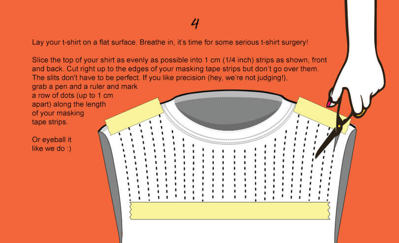 cool upcycle t-shirt diy tee cutting ideas