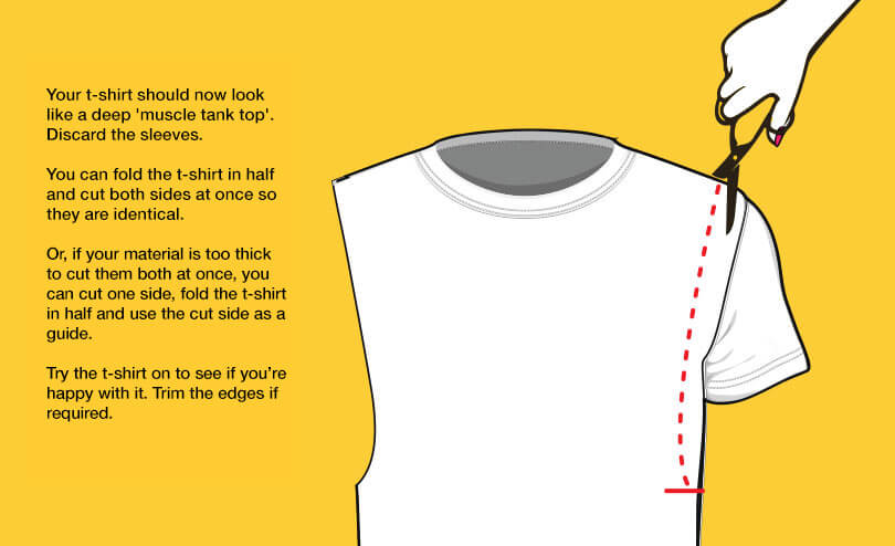 How To Make A Cut Off Sleeve Shirt - Make a wrap crop top. - Download ...