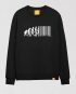 barcode sweatshirt black sweater