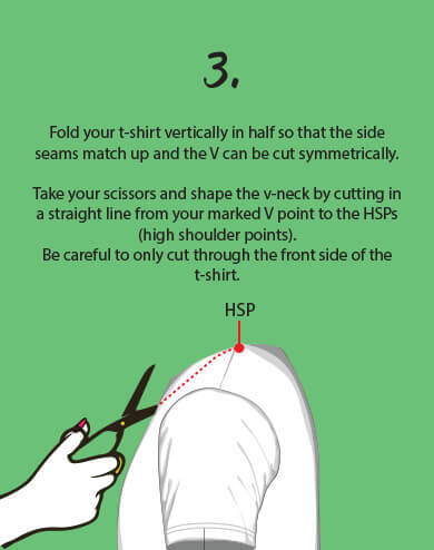 Turn Your Crew Neck T Shirt Into A V Allriot Turn Your Crew Neck T Shirt Into A V