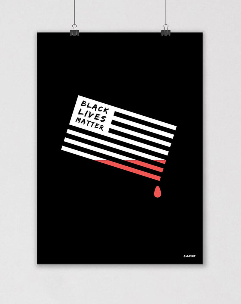black lives matter blm political poster