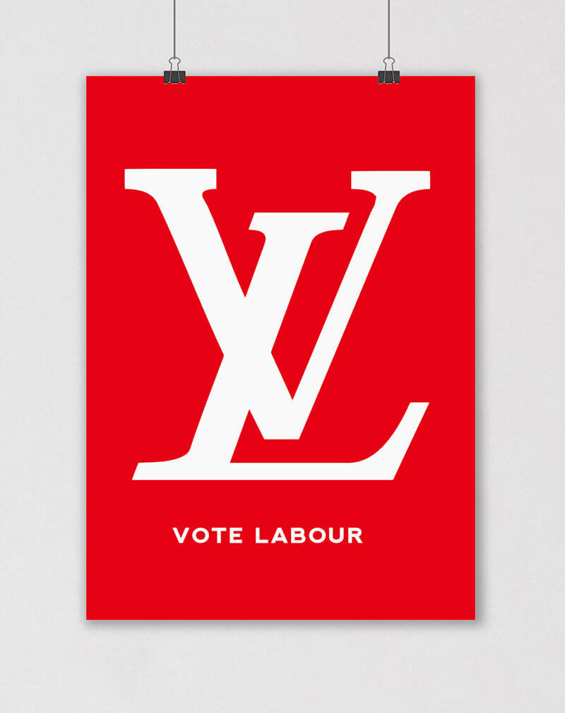 vote labour poster