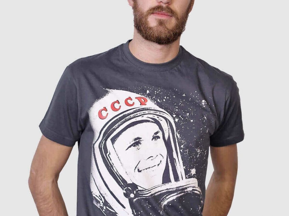 dødbringende kontakt Nogle gange nogle gange Yuri Gagarin CCCP T-shirt - ALLRIOT Limited Edition Soviet Prints
