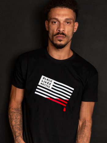 black lives matter t-shirt american flag