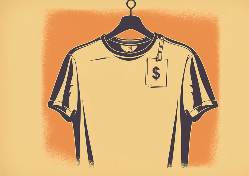 how much should a t-shirt cost