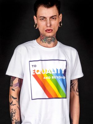 lgbtq t-shirt rainbow pride equality and beyond