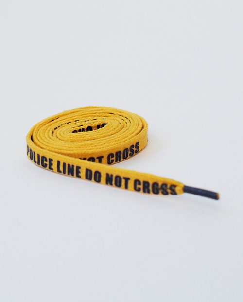 Police Line Do Not Cross Shoelaces