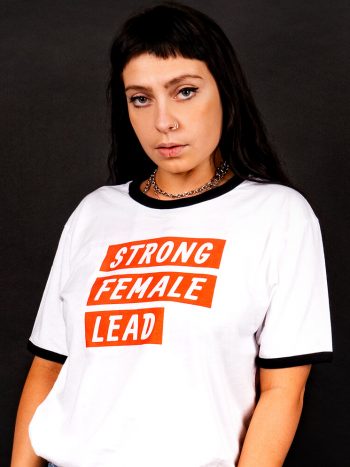 strong female lead t-shirt ringer