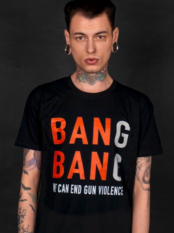 we can end gun violence t-shirt bang bang
