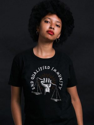 end abolish qualified immunity t-shirt