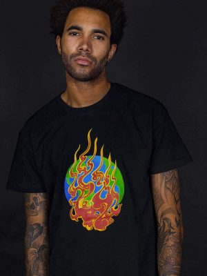 house on fire t-shirt stop climate crisis