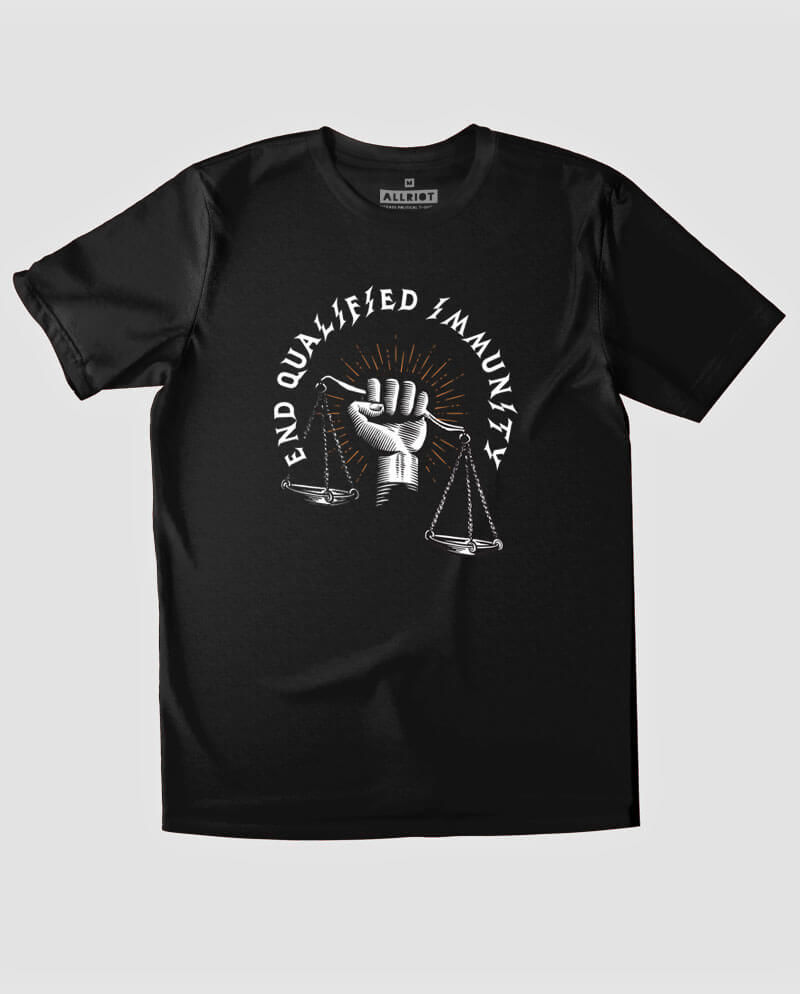 End Qualified Immunity T-shirt - BLM Anti Cop Tees | ALLRIOT