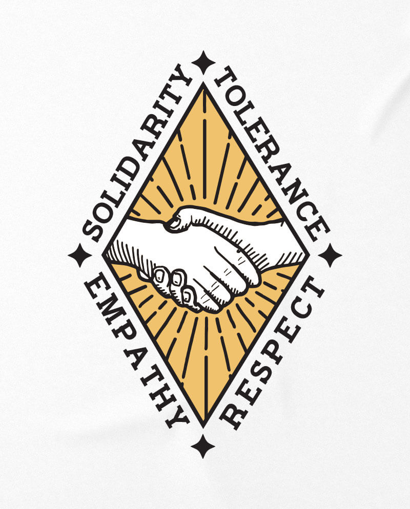 political t-shirt solidarity tolerance empathy respect