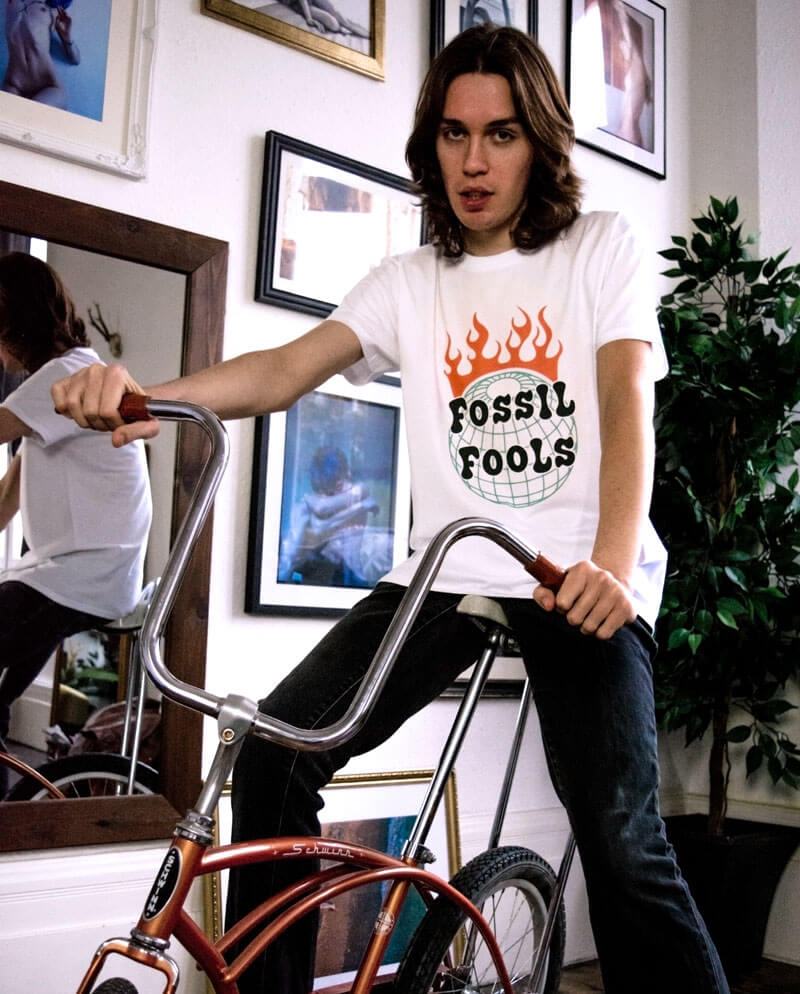 fossil fools t-shirt save the earth