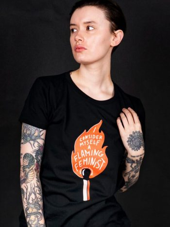 rbg t-shirt flaming feminist ruth bader ginsburg