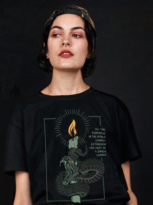 light of a single candle t-shirt
