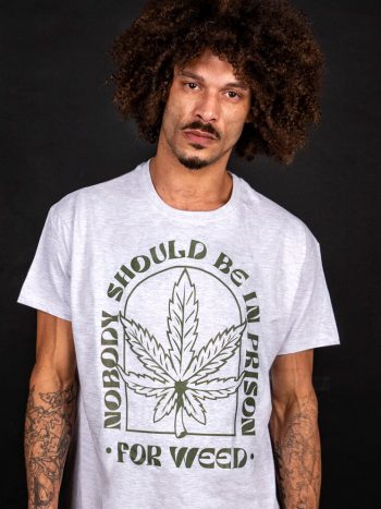 nobody should be in prison for weed t-shirt