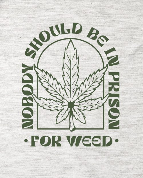 Nobody Should Be In Prison For Weed T-shirt