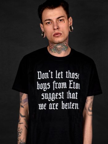 boys from eton t-shirt anti tories tees