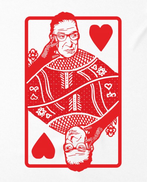 RBG Queen of Hearts T-shirt