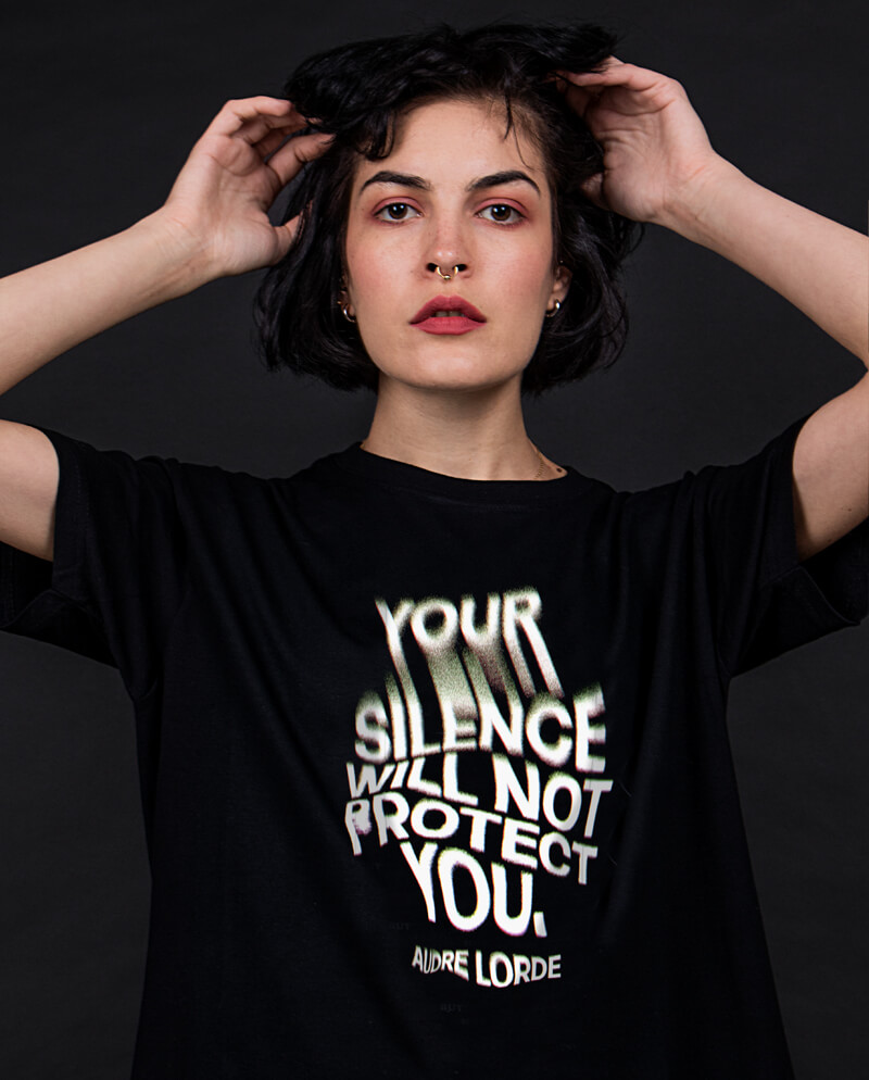 silence will not protect you audre lorde t-shirt