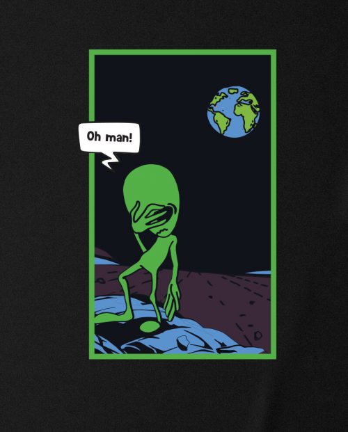 Oh Man! Alien Facepalm T-shirt