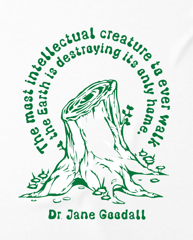 jane goodall t-shirt environmental