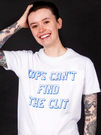 cops can't find the clit t-shirt feminist anti cop