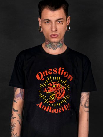 question authority t-shirt
