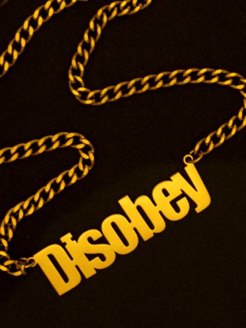 disobey jewellery anti establishment merch