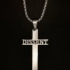 Dissent Cross - RBG Necklace