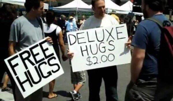 free hugs capitalism meme