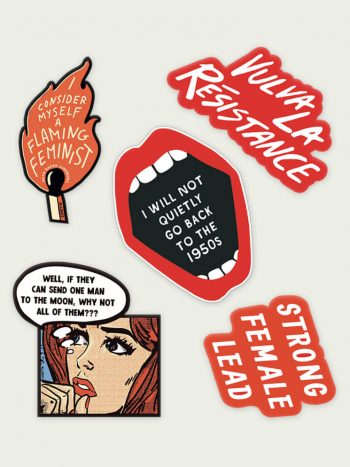 political sticker sheet feminism