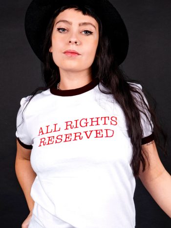 feminist t-shirt all rights reserved 2