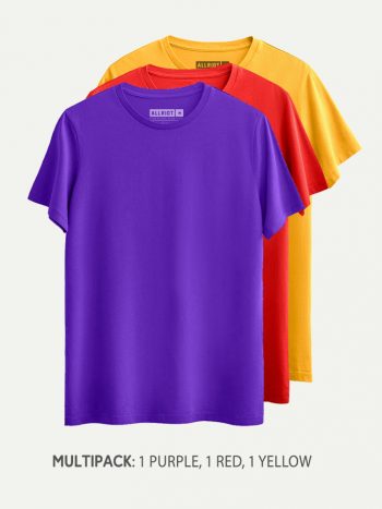 T-SHIRT-MULTIPACK mixed BRIGHTS COTTON TEES for men