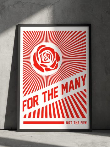 for the many not the few poster