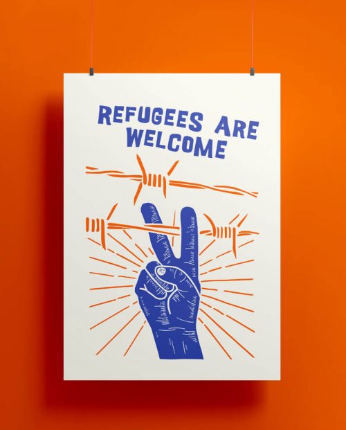 Refugees Are Welcome Poster