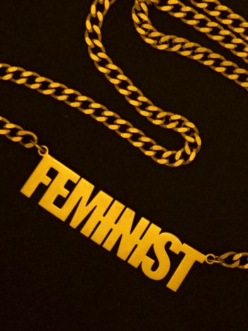 feminist necklace womens rights pendant
