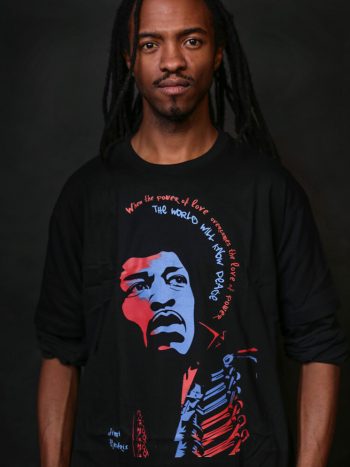 power of love world will know peace t-shirt jimi