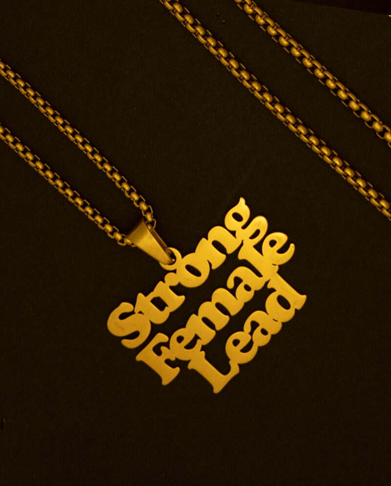 Strong Lead Body Strong Female Lead Necklace - ALLRIOT Political Jewellery