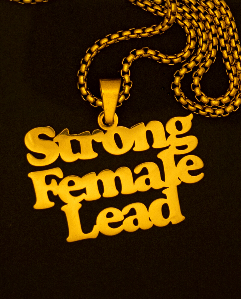 Strong Lead Body Strong Female Lead Necklace - ALLRIOT Political Jewellery