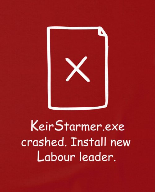 Keir Starmer.exe Crashed T-shirt