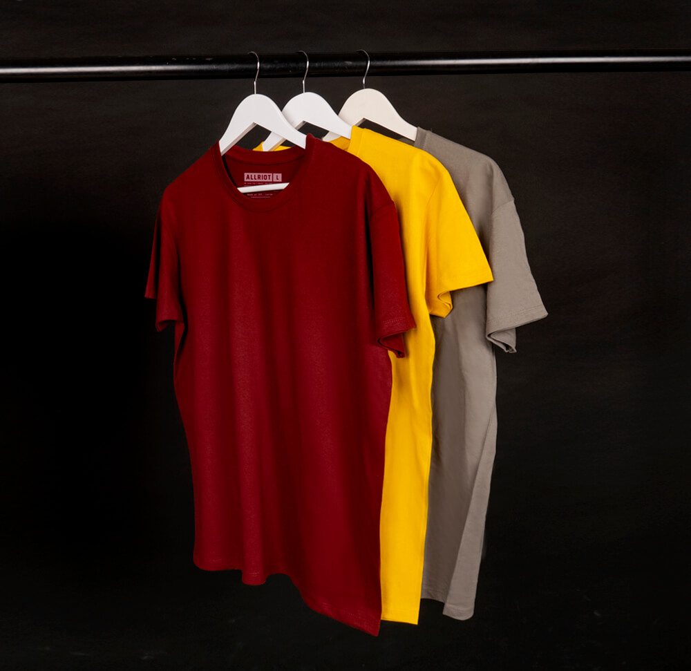 premium quality plain cotton t-shirts for men